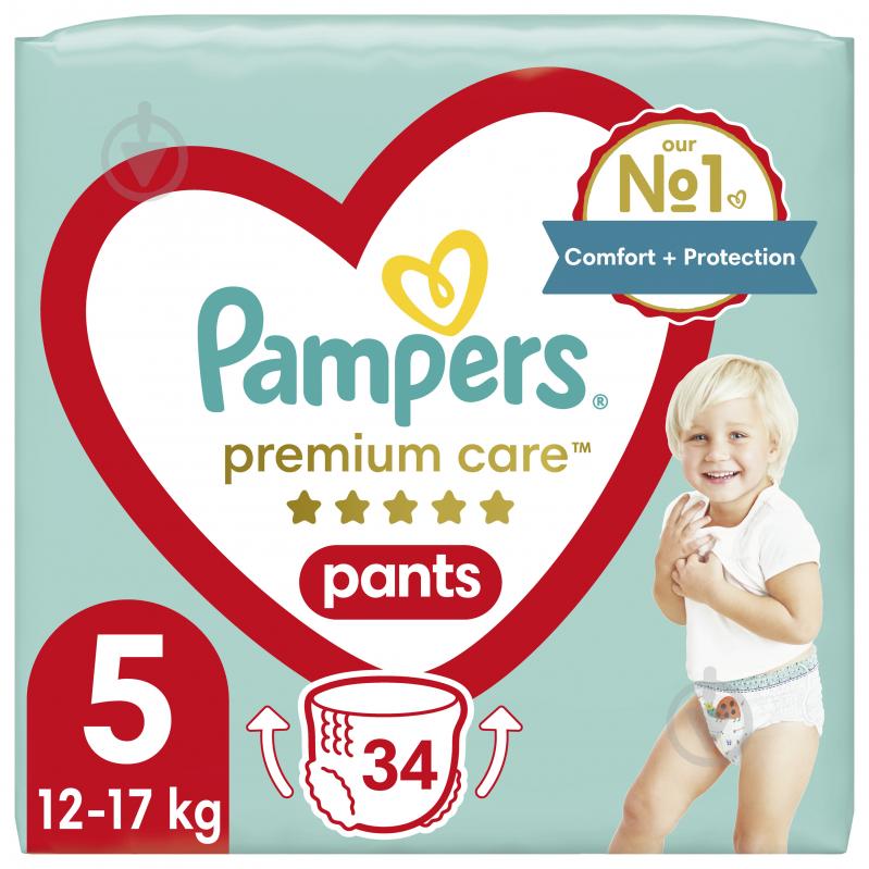 Подгузники-трусики Pampers Premium Care 5 12-17 кг 34 шт. - фото 1