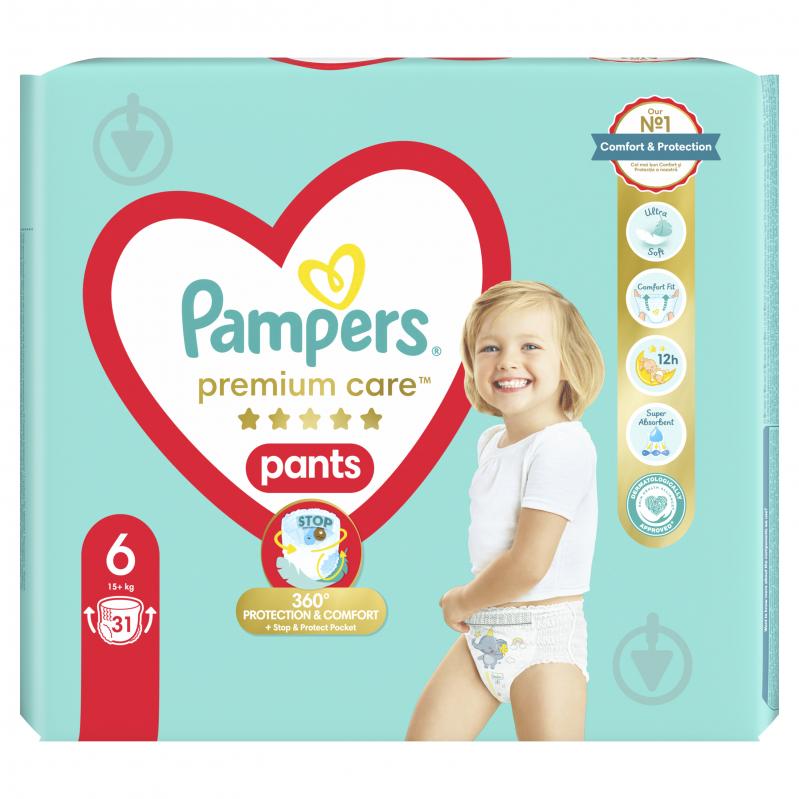 Подгузники-трусики Pampers Premium Care 6 15+ кг 31 шт. - фото 2