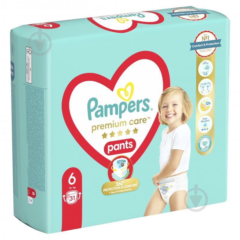 Подгузники-трусики Pampers Premium Care 6 15+ кг 31 шт. - фото 3