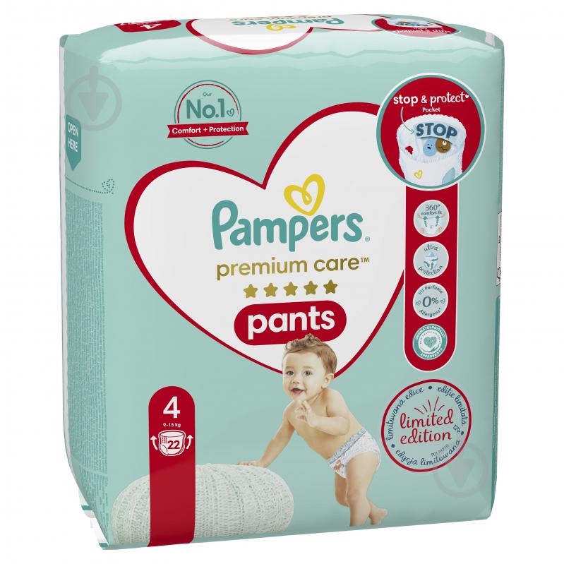 Подгузники-трусики Pampers Premium Care 4 9-15 кг 22 шт. - фото 2