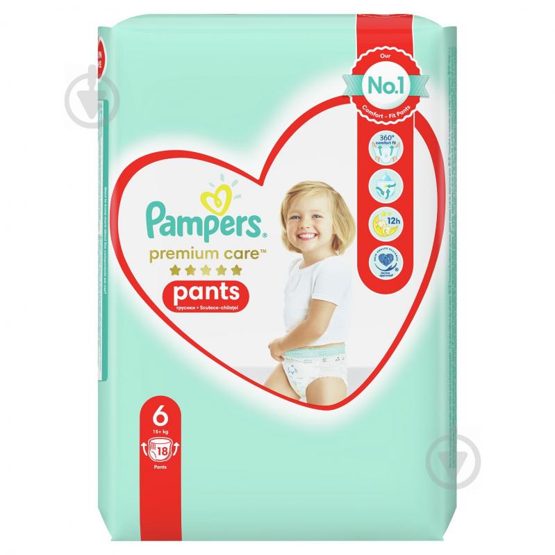 Подгузники-трусики Pampers Premium Care 6 15+ кг 18 шт. - фото 2