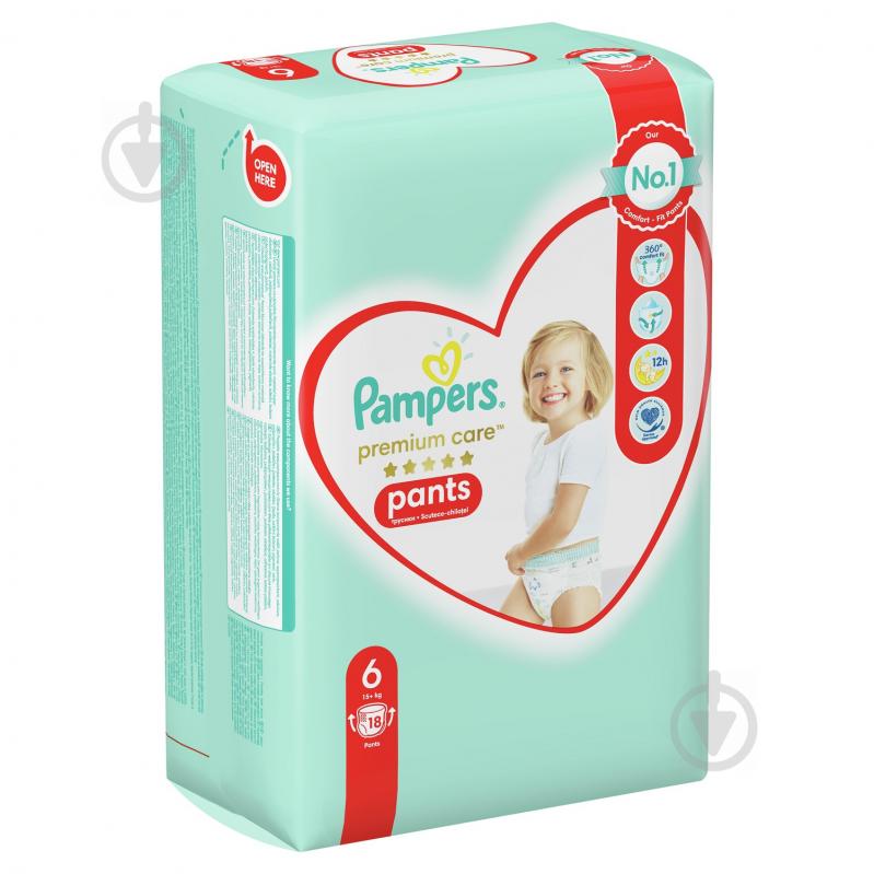 Подгузники-трусики Pampers Premium Care 6 15+ кг 18 шт. - фото 3