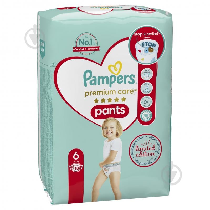 Підгузки-трусики Pampers Premium Care 6 15+ кг 18 шт. - фото 3