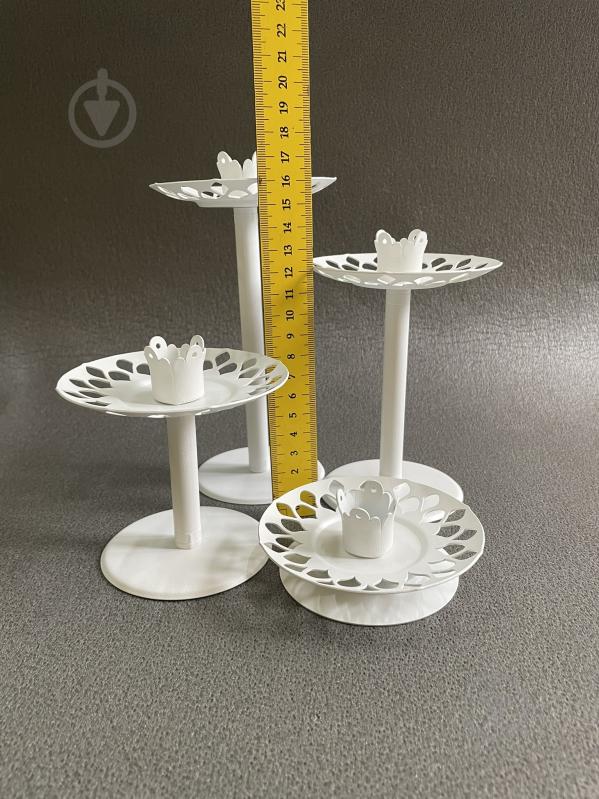 Свічник-трансформер 6 в 1 №4 14 см білий - фото 4 Свічник-трансформер 6 в 1 №4 14 см білий - фото 4