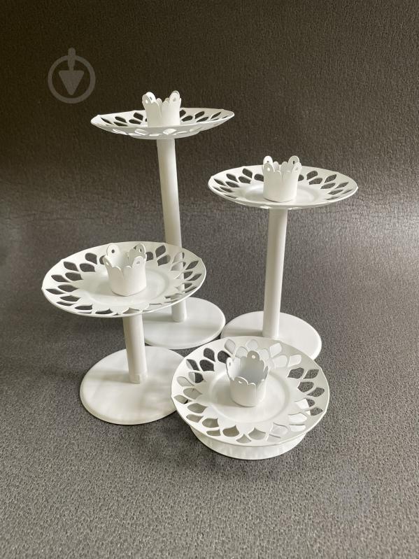 Свічник-трансформер 6 в 1 №4 14 см білий - фото 3 Свічник-трансформер 6 в 1 №4 14 см білий - фото 3