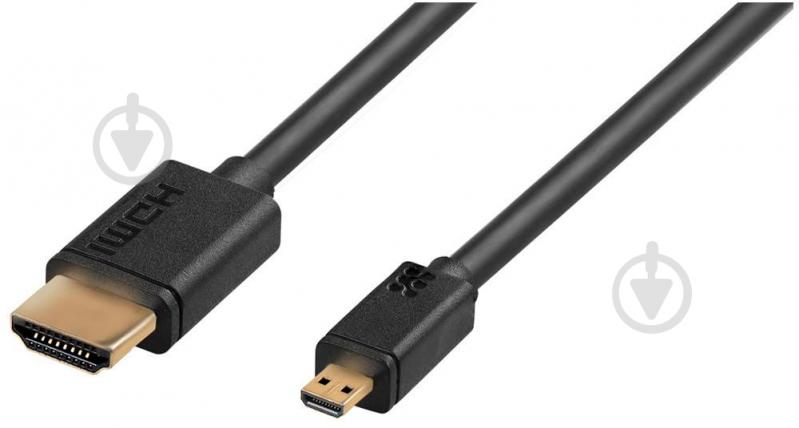 Кабель HDMI – microHDMI 3 м чорний linkMate-H3L - фото 1