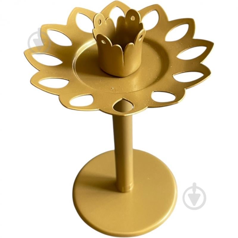 Подсвечник-трансформер "6 в 1" №5 10 см золотой - фото 1 Подсвечник-трансформер "6 в 1" №5 10 см золотой - фото 1