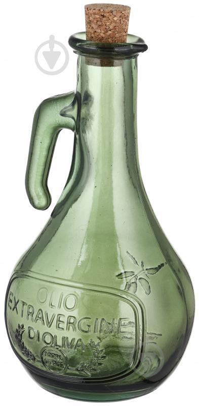 Пляшка з корком San Miguel для олії Olio 500 мл зелений - фото 2