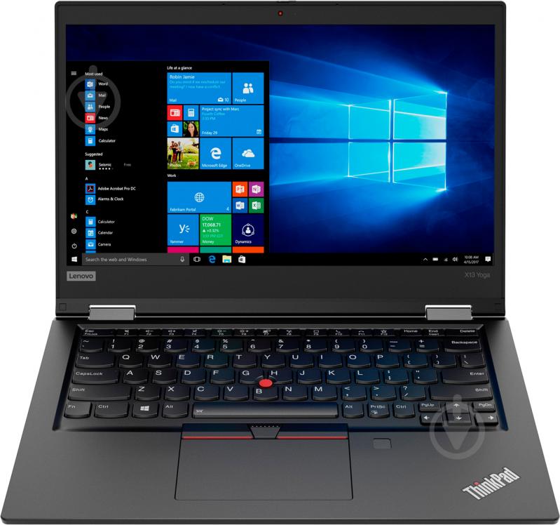 Ультрабук Lenovo ThinkPad X13 Yoga Gen 1 13,3" (20SX001DRT) black - фото 1