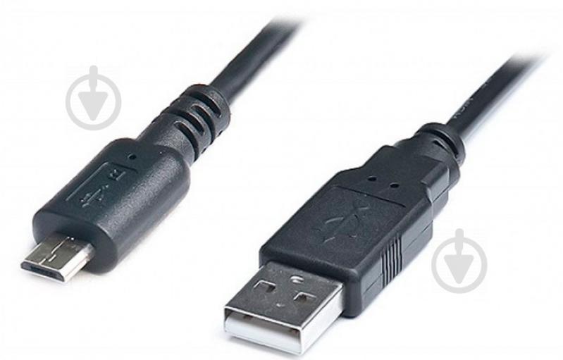 Кабель REAL-EL USB Am – microUSB 1.8 м чорний (USB2.0 AM-micro USB type B 1.8) - фото 1