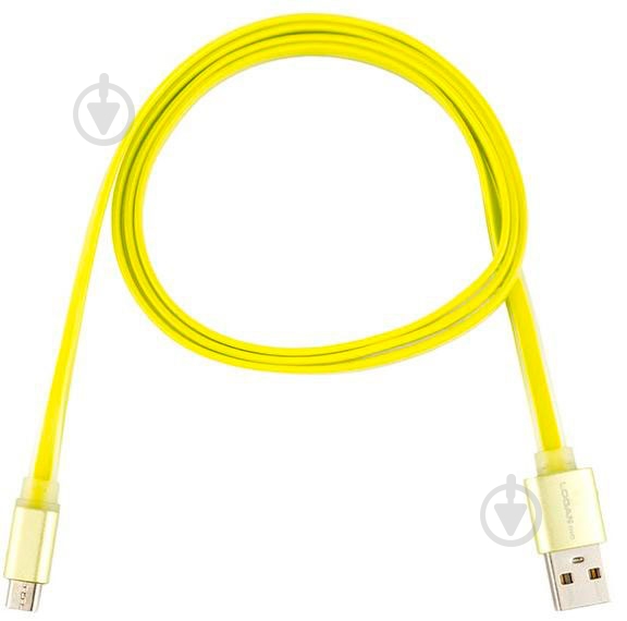 Кабель Logan USB – microUSB 1 м зеленый (EL117-010GN) - фото 1