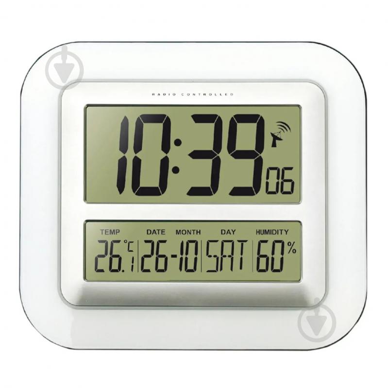 Годинник настінний WS8006 Silver Technoline - фото 1 Годинник настінний WS8006 Silver Technoline - фото 1