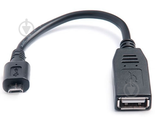 Кабель REAL-EL 0.1 м чорний (USB2.0 OTG 0.1m, black (REAL-E) - фото 2