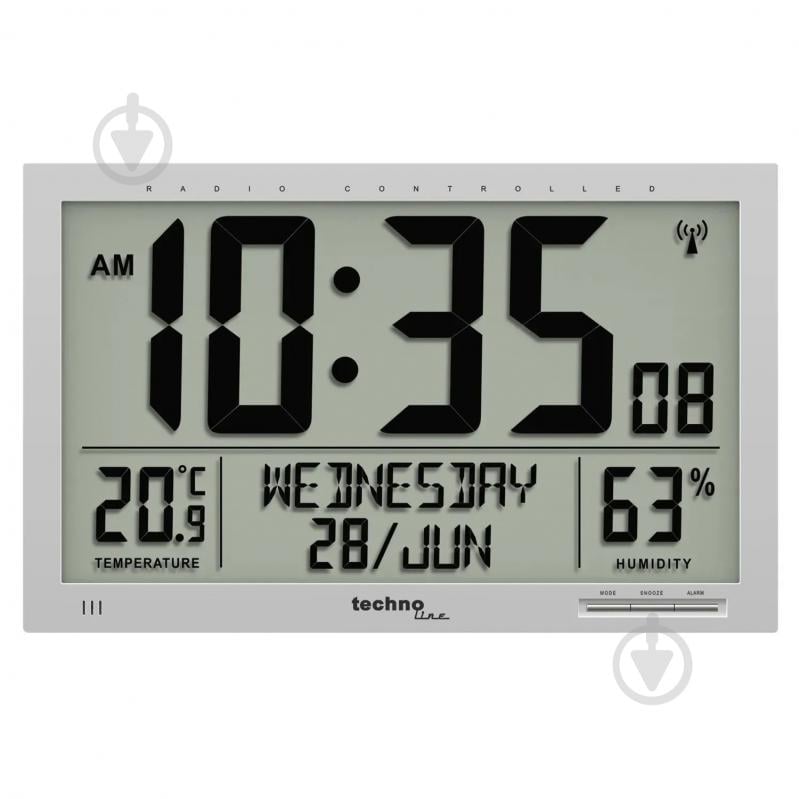 Годинник настінний WS8013 Silver Technoline - фото 1 Годинник настінний WS8013 Silver Technoline - фото 1