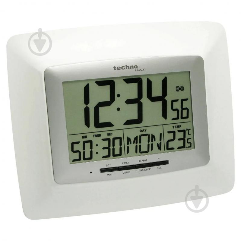 Часы настенные WS8100 White/Silver Technoline - фото 2