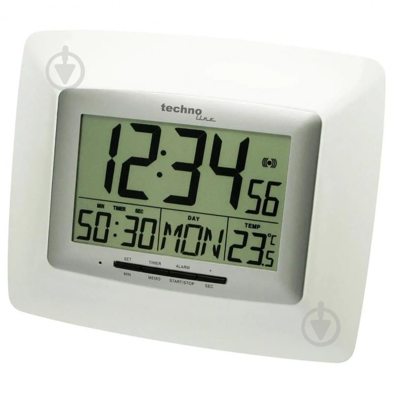 Часы настенные WS8100 White/Silver Technoline - фото 3