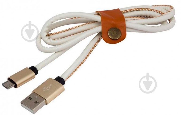 Кабель Greenwave USB – microUSB 1 м білий (DC-MU-102LR, white) - фото 2
