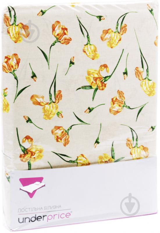 Комплект постельного белья Ирис 1,5 бежевый UP! (Underprice) - фото 3