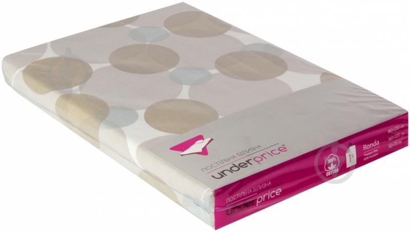 Комплект постельного белья Ronda 1,5 коричневый UP! (Underprice) - фото 3