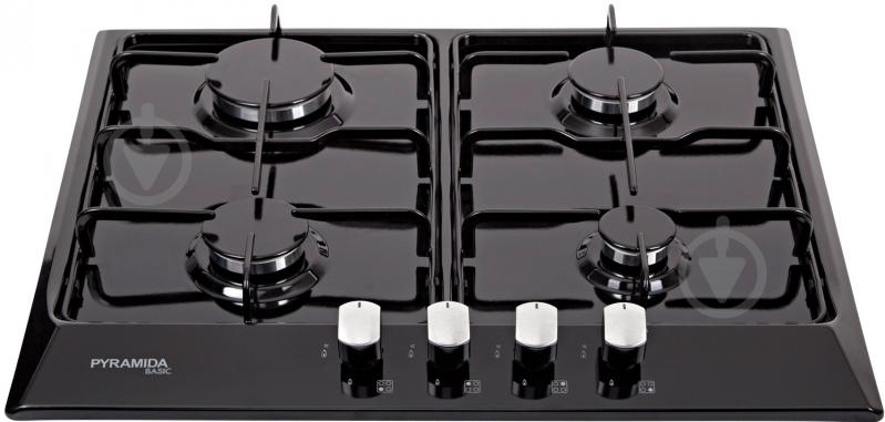 Варочная поверхность газовая Pyramida PFE 644 black - фото 2