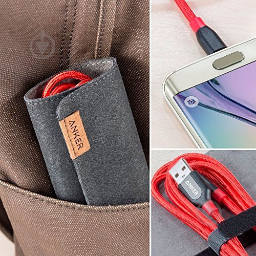 Кабель USB – microUSB 0.9 м красный (A8142H91) - фото 3