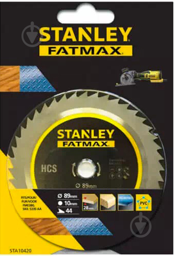 Пиляльний диск Stanley HCS Multi Saw для FME380 89x10 Z44 STA10420 - фото 1