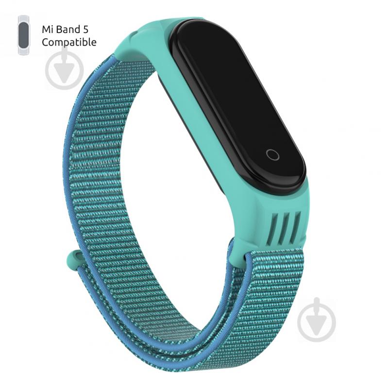 Ремінець для фітнес-браслета Armorstandart Sport Loop для Xiaomi Mi Band 4/5/6 Mint 56869 - фото 1