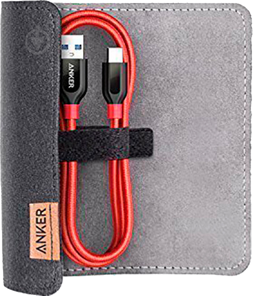 Кабель Anker USB Type-C – USB 0,9 м красный (A8168H91) Powerline+ - фото 7