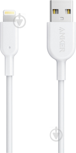 Кабель Anker USB – Apple Lightning 0,9 м белый (A8432H21) Powerline II - фото 1