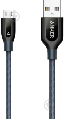 Кабель Anker USB Type-C – USB 0,9 м сірий (A8168HA1) Powerline+ - фото 1