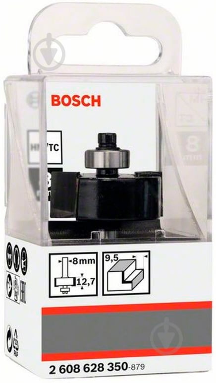 Фреза четвертна дискова Bosch 1,8/12,5/54 ММ, ХВ. 8ММ 2608628350 - фото 2