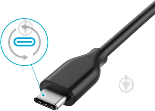 Кабель Anker USB Type-C – USB 3.0 0,9 м черный (A8163H11) Powerline - фото 2