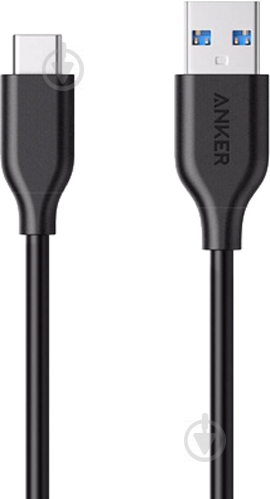 Кабель Anker USB Type-C – USB 3.0 0,9 м черный (A8163H11) Powerline - фото 1