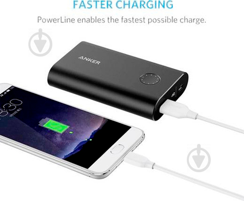 Кабель Anker USB Type-C – USB 3.0 0,9 м белый (A8163H21) Powerline - фото 5