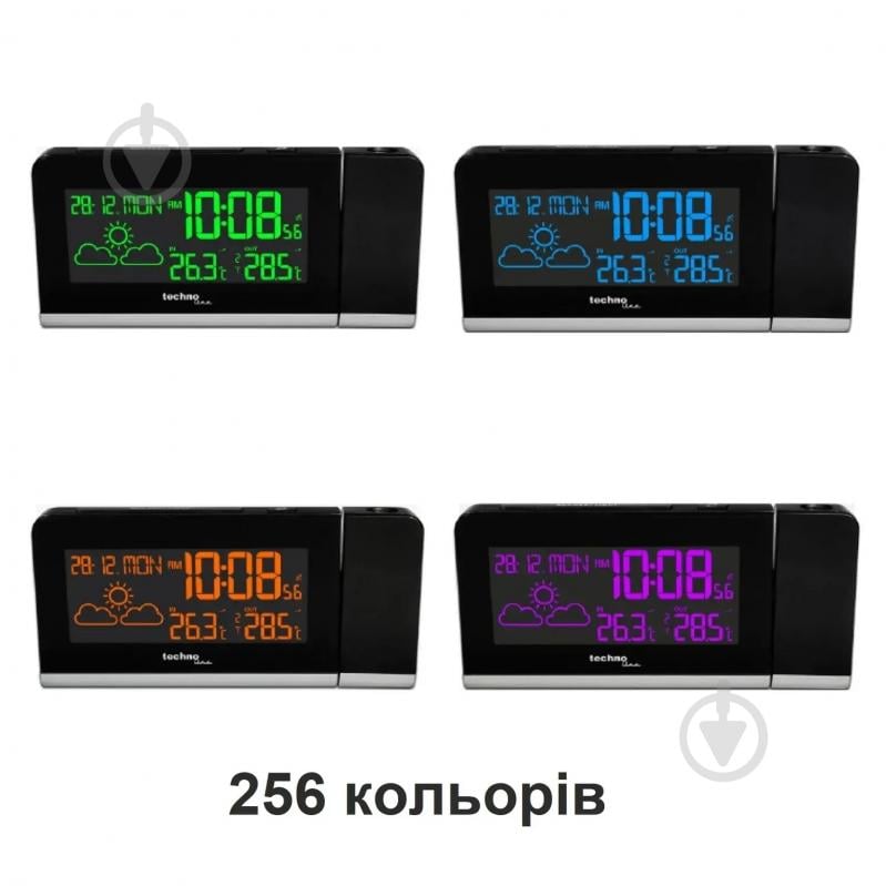 Часы проекционный Technoline WT539 Black - фото 3 Часы проекционный Technoline WT539 Black - фото 3