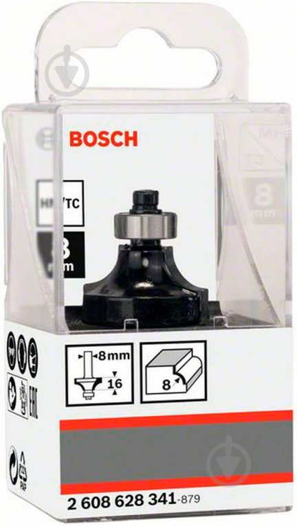 Фреза кромочная карнизная Bosch 28,7/15,2/53 ММ, ХВ. 8ММ 2608628341 - фото 2