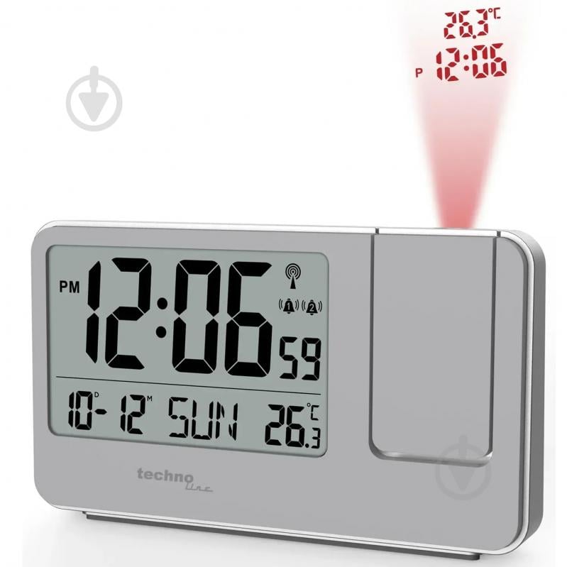 Часы проекционный Technoline WT534 Grey - фото 3 Часы проекционный Technoline WT534 Grey - фото 3