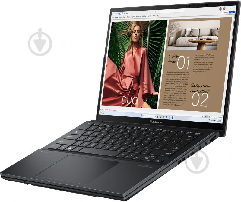 Ноутбук Asus Zenbook Duo UX8406MA-QL048W 2х14" (90NB12U1-M001S0) inkwell gray - фото 5