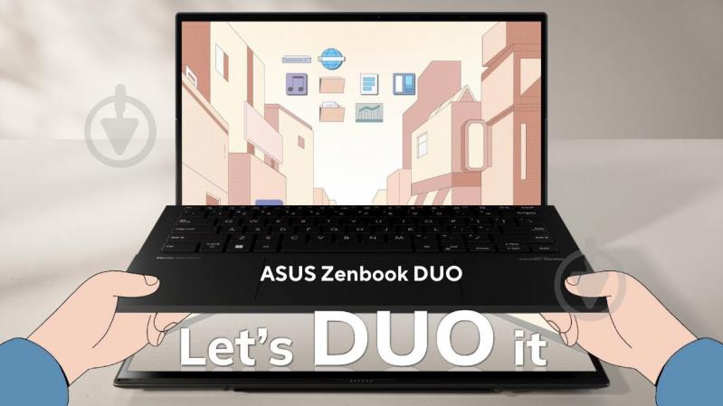 Ноутбук Asus Zenbook Duo UX8406MA-QL048W 2х14" (90NB12U1-M001S0) inkwell gray - фото 13