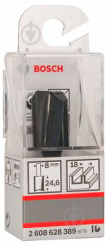 Фреза пазова кінцева циліндрична Bosch 18/24,6/56 ММ, ХВ. 8ММ 2608628389 - фото 2