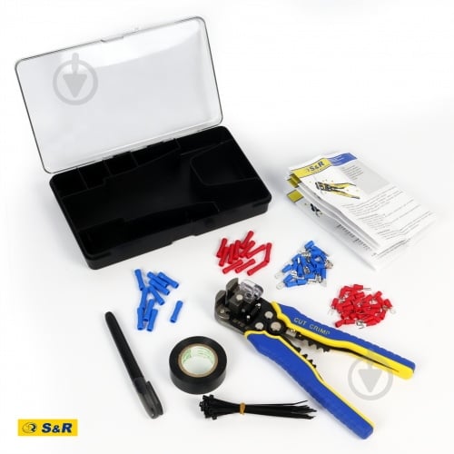 Інструмент для зняття ізоляції S&R 3 в 1 автоматичний з набором аксесуарів 580000198 - фото 3