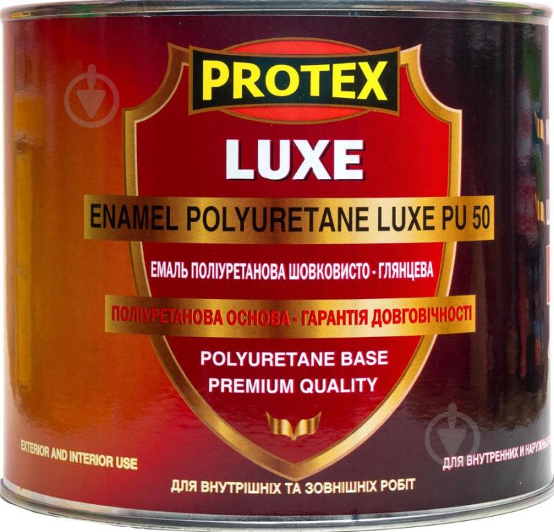 Эмаль Protex полиуретановая 3в1 Luxe PU-50 черный глянец 0,8 л - фото 1