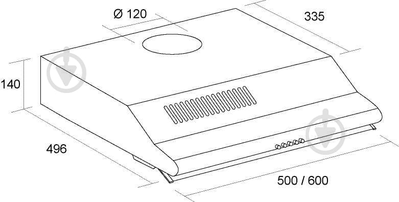 Витяжка Pyramida WH 60 BL - фото 10