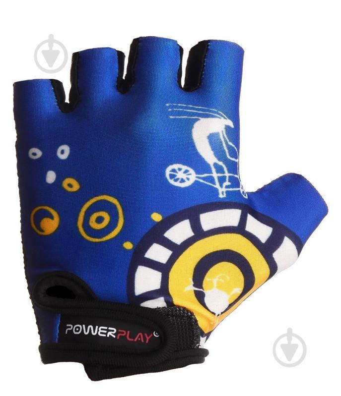 Велоперчатки PowerPlay 001C 3XS синий - фото 3 Велоперчатки PowerPlay 001C 3XS синий - фото 3