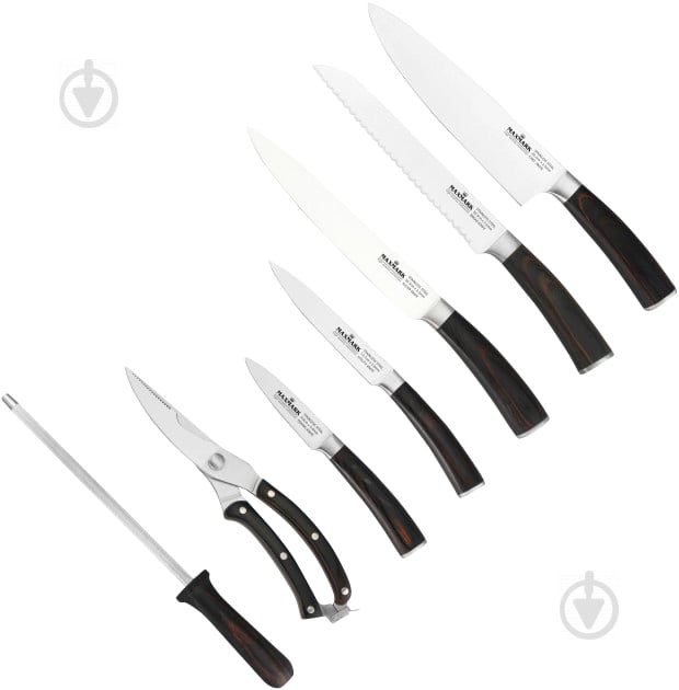 Набір ножів на підставці 8 предметів MK-K03 Maxmark - фото 2