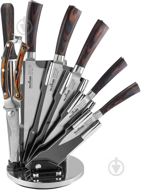 Набір ножів на підставці 8 предметів MK-K03 Maxmark - фото 1