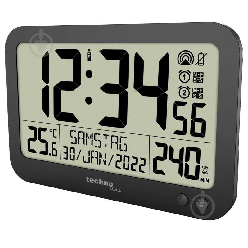 Годинник настінний WS8026 Black Technoline - фото 3 Годинник настінний WS8026 Black Technoline - фото 3