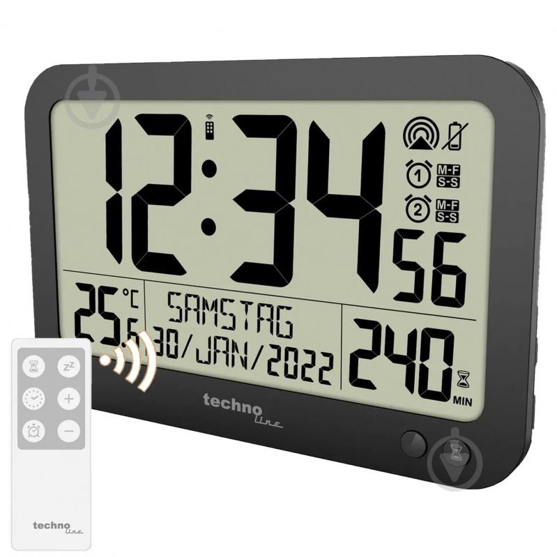 Годинник настінний WS8026 Black Technoline - фото 4 Годинник настінний WS8026 Black Technoline - фото 4