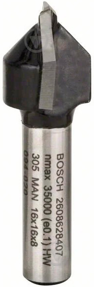 Фреза пазова кінцева циліндрична Bosch 16X16/8MM 2608628407 - фото 1