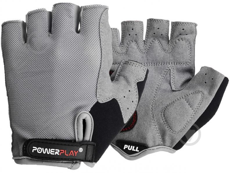 Велоперчатки PowerPlay 5295 XS серый - фото 1 Велоперчатки PowerPlay 5295 XS серый - фото 1